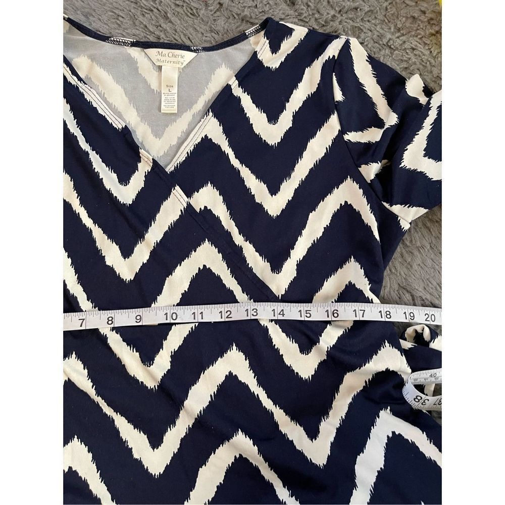 Maternity‎ chevron print wrap blouse - Picture 6 of 6